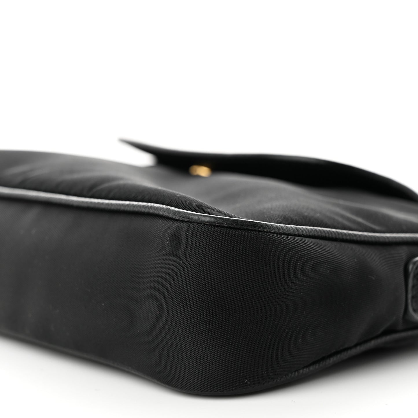 Tessuto Nylon Saffiano Crossbody Bag Black