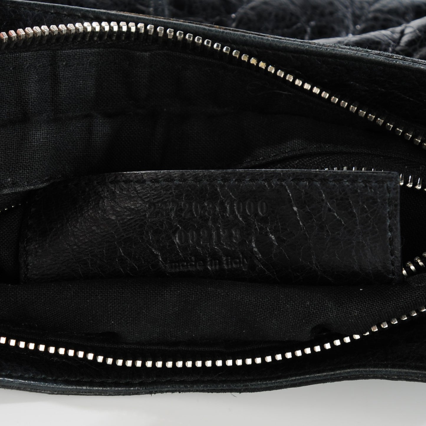 Agneau Giant 12 Silver Hardware Hip Black