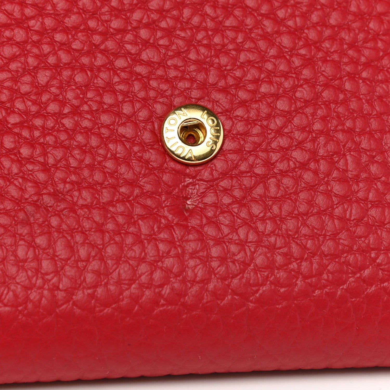 Louis Vuitton Taurillon Capucines Compact Wallet Scarlet 7 of 7
