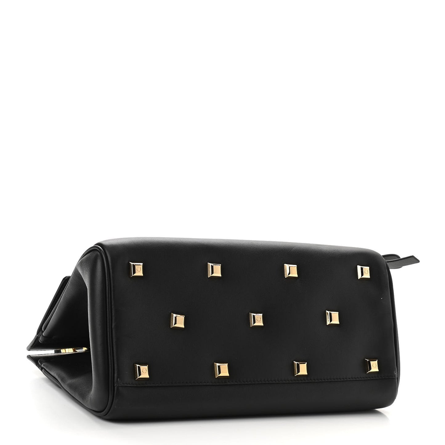 Calfskin Medium Studio Bag Black