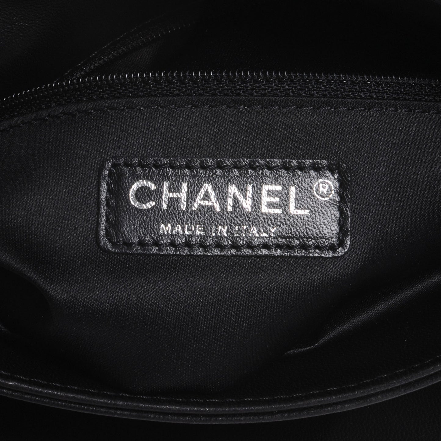 Lambskin Quilted 3 Large Flap Black