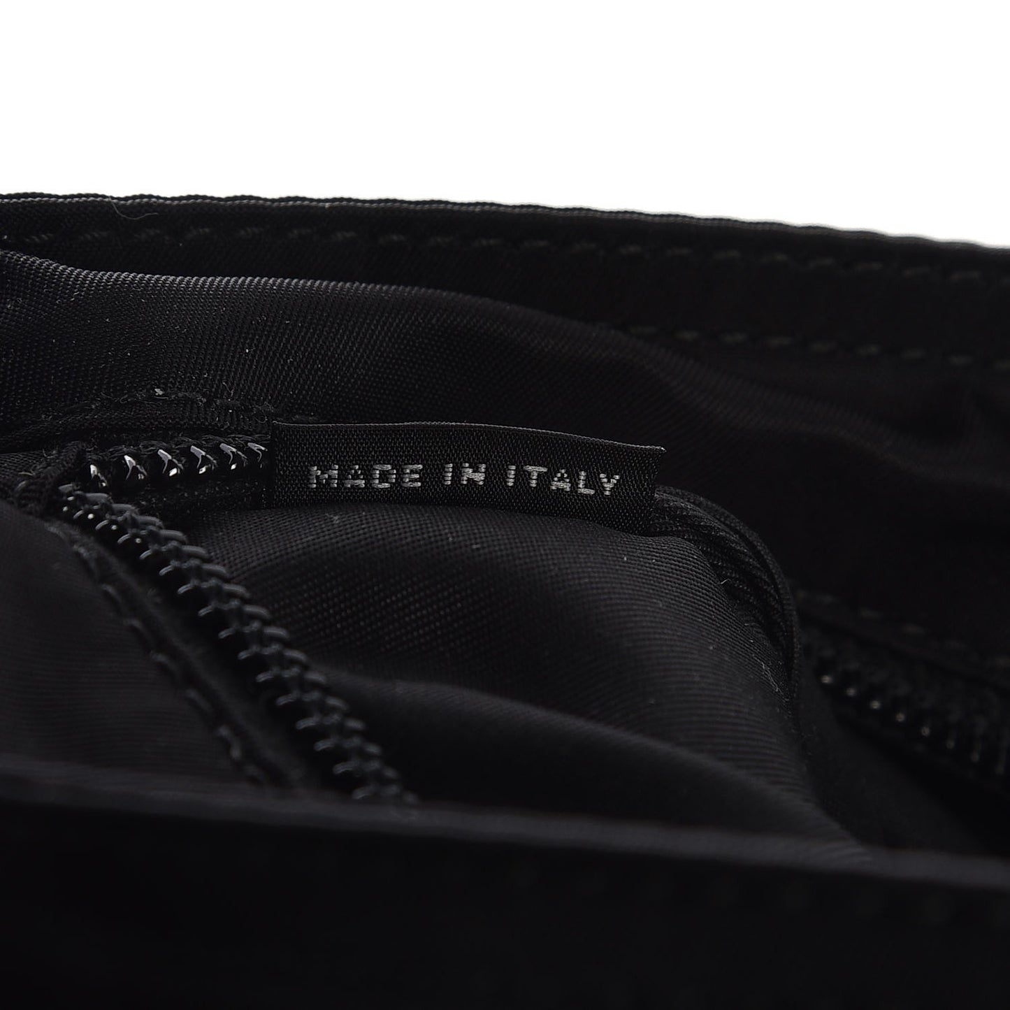 Nylon Vela Small Flat Messenger Bag Black
