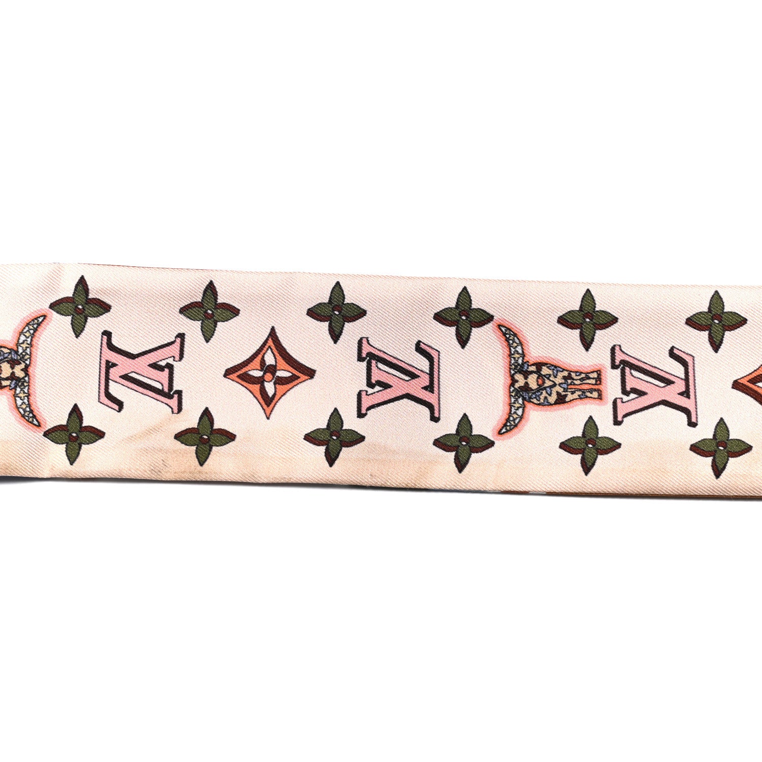 Louis Vuitton Silk Astro Taurus BB Bandeau Beige 4 of 4