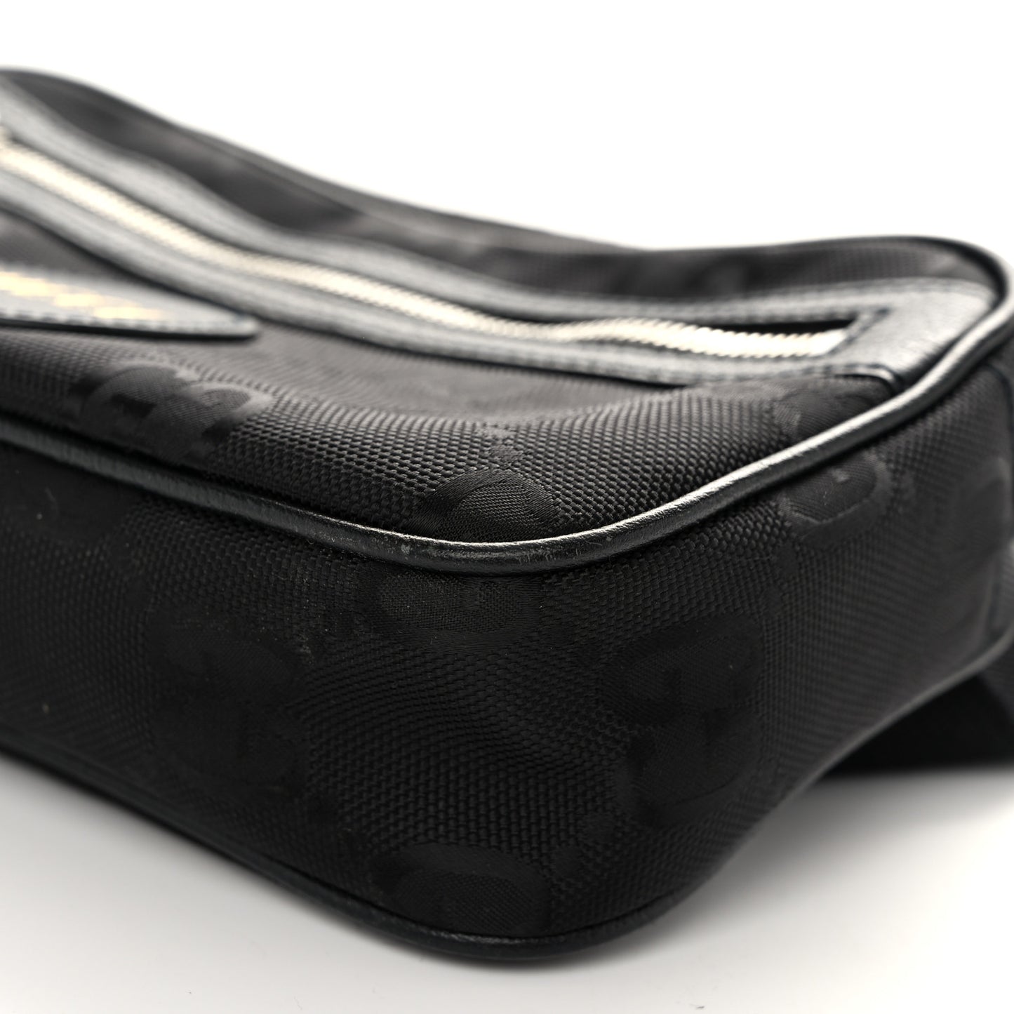 Econyl Nylon Monogram Off The Grid Belt Bag Black