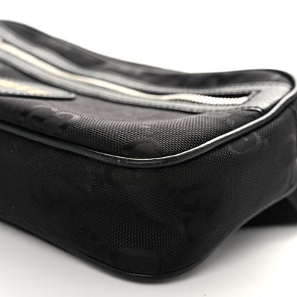 Gucci Econyl Nylon Monogram Off The Grid Belt Bag Black 10 of 11