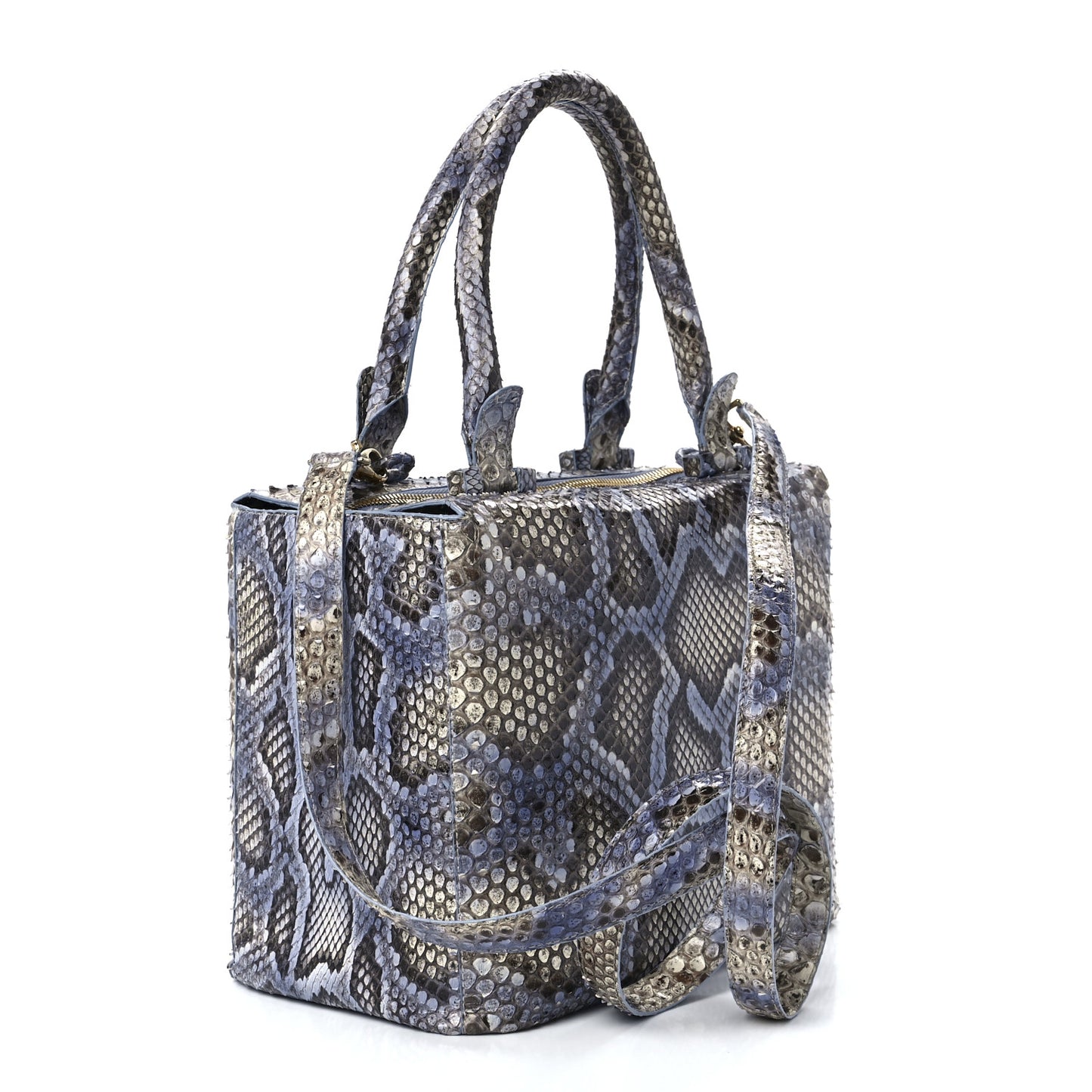 Snakeskin Bag Blue Multicolor