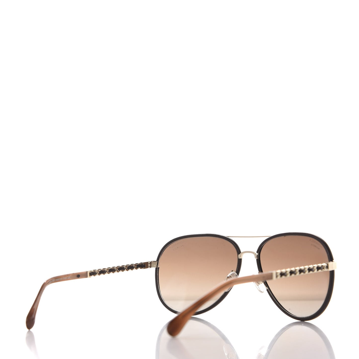 Metal Polarized Pilot Winter Sunglasses 4219-Q Brown