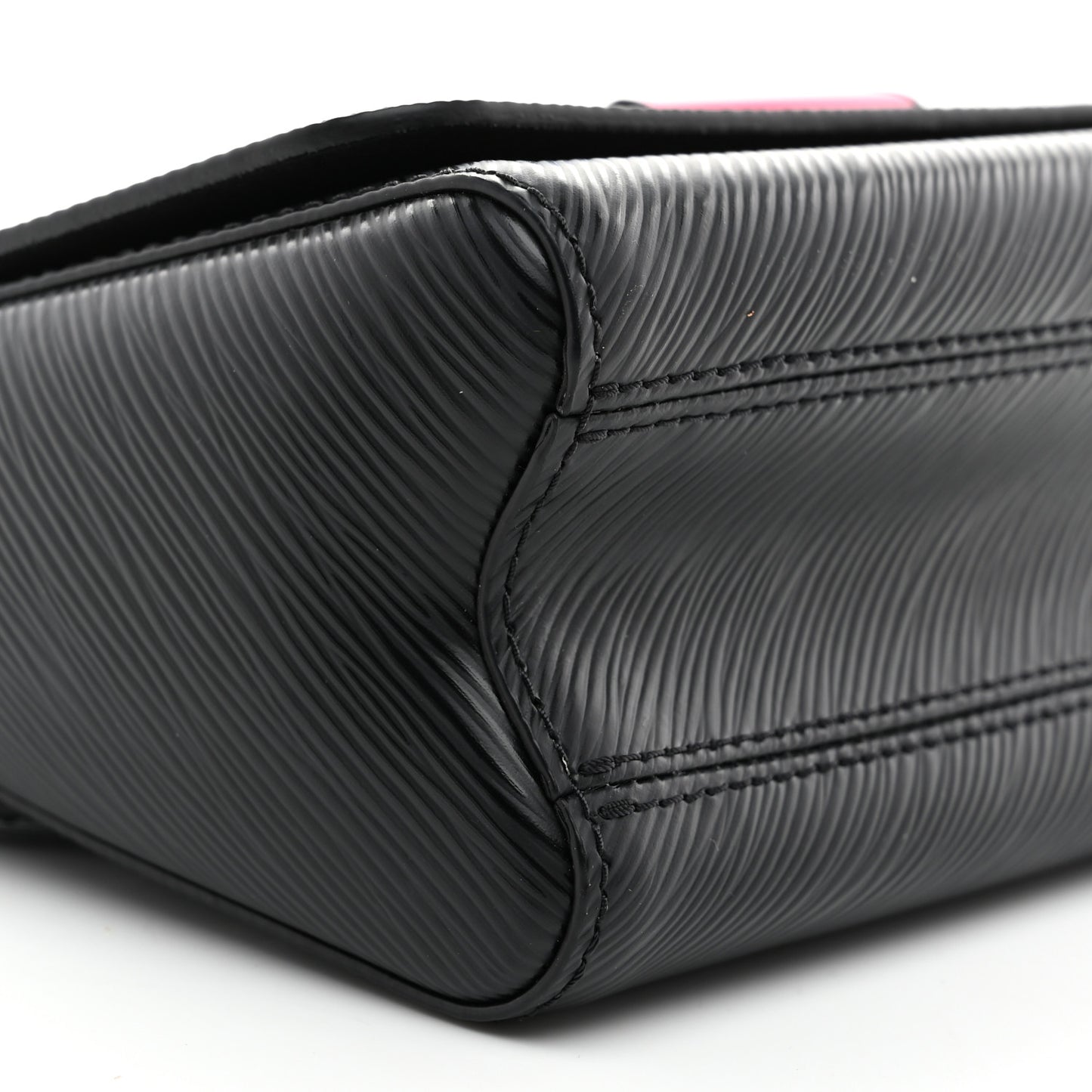 Epi Twist Shoulder Bag PM Black Pink