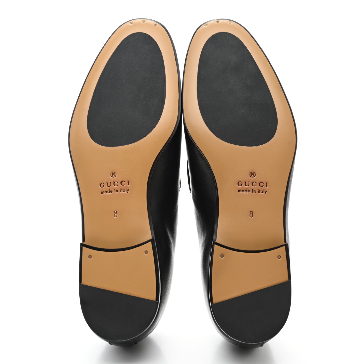 Gucci Calfskin Horsebit Mens Jordaan Loafers 8 Black 5 of 9