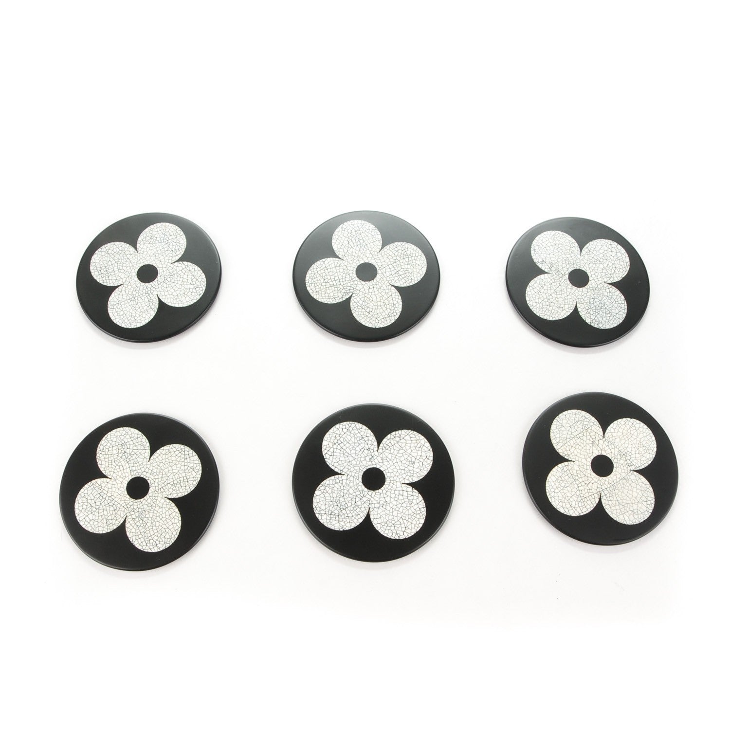 Louis Vuitton Eggshell Lacquer Coasters Set of 6 4 of 6