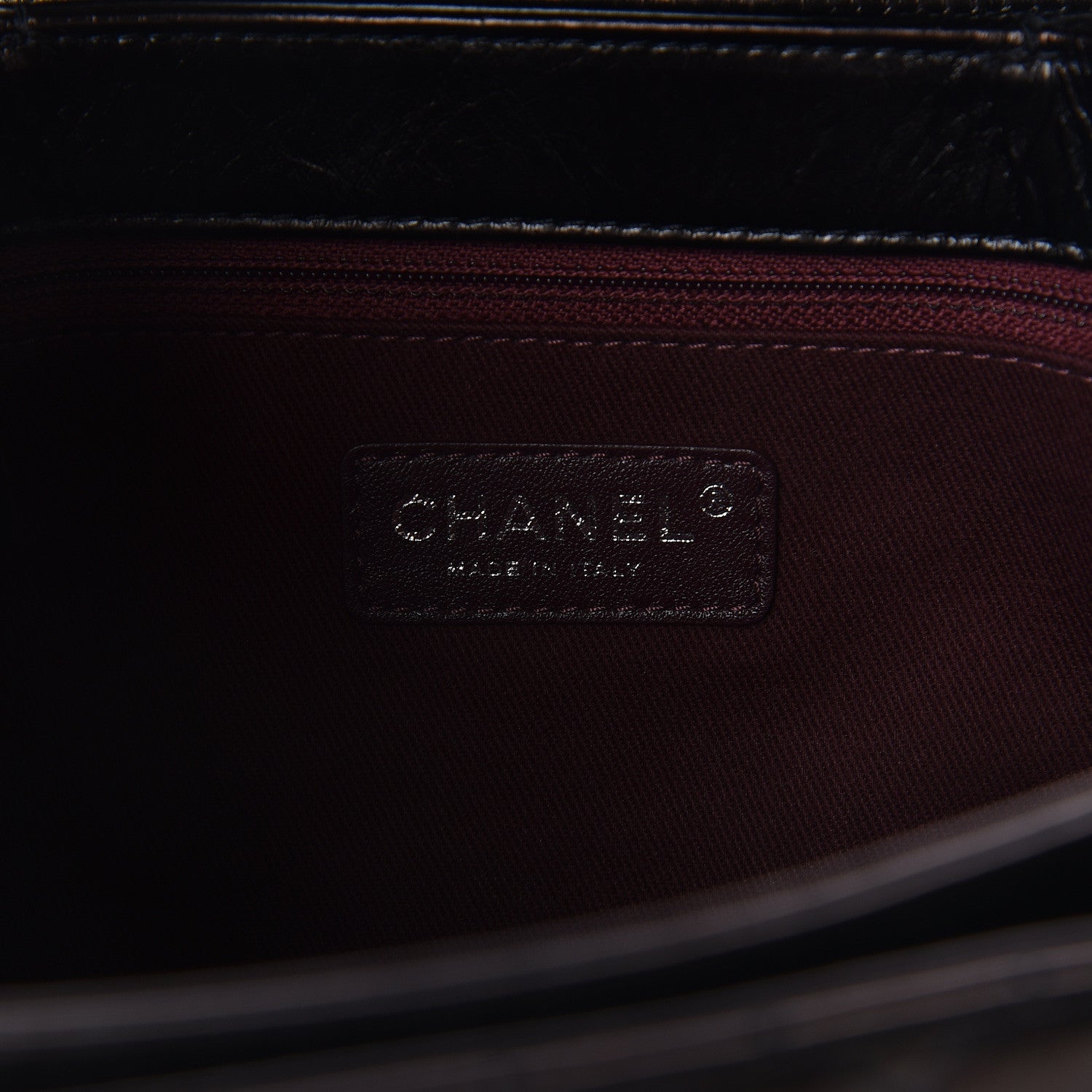 Chanel Glazed Calfskin Quilted Accordion Flap Black 6 of 11