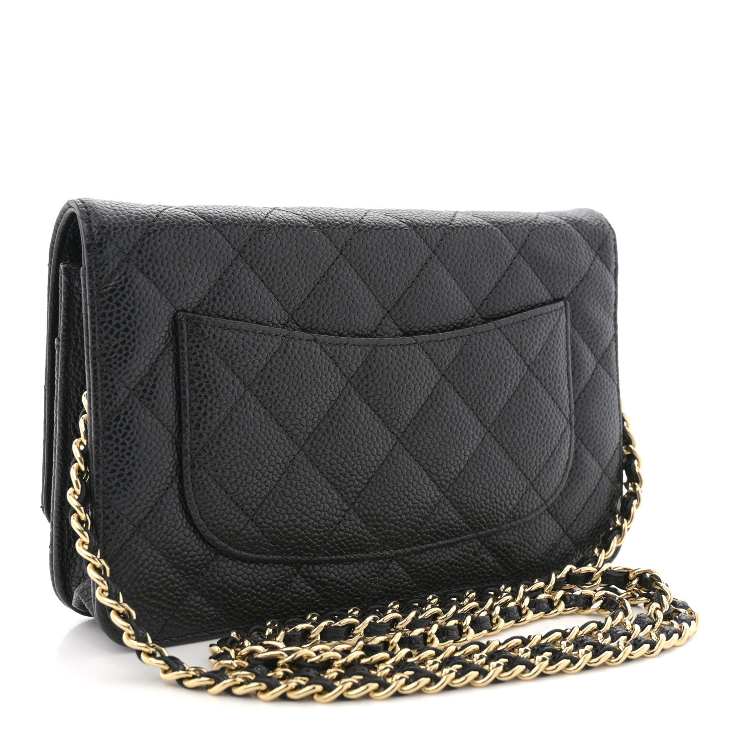 Chanel Caviar Quilted Wallet on Chain WOC Black 3 of 11