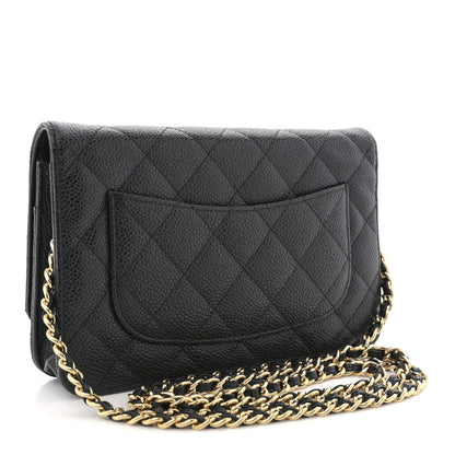 Chanel Caviar Quilted Wallet on Chain WOC Black 3 of 11