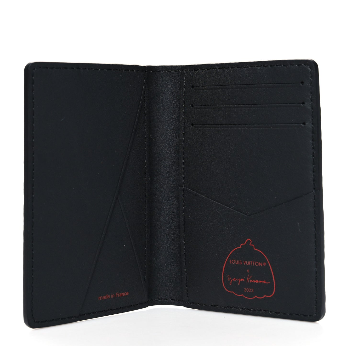 LV X YK Empreinte Pocket Organizer Black Red