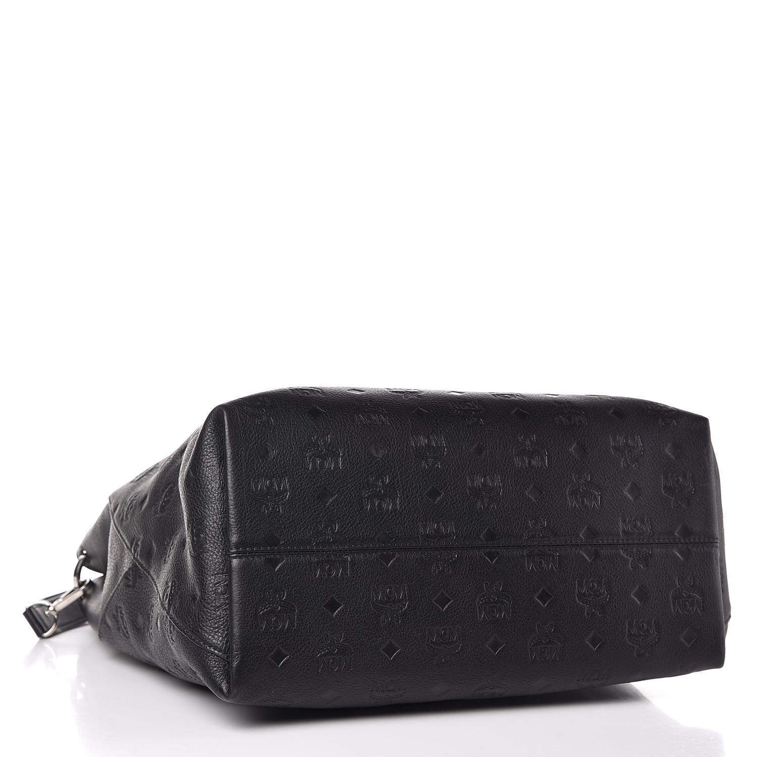 MCM Grained Calfskin Large Klara Hobo Black 4 of 8