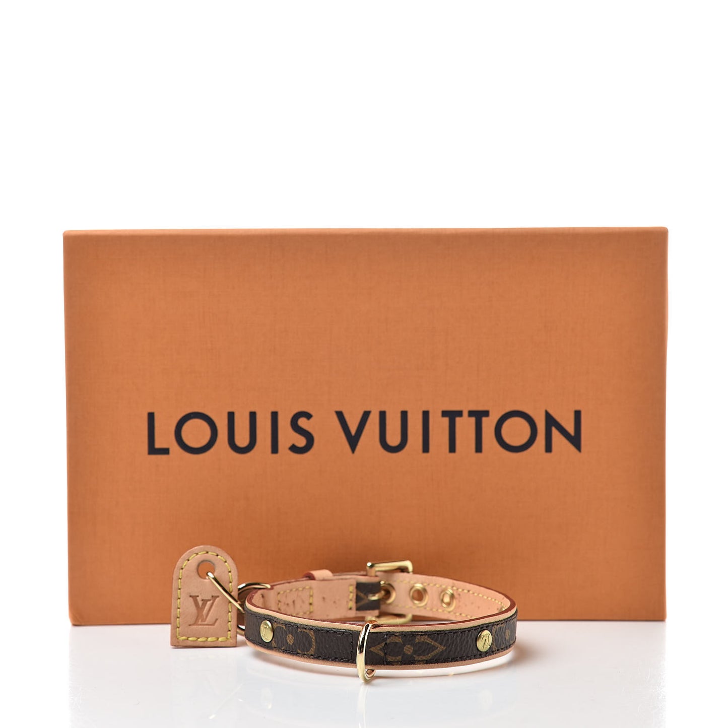 Monogram Baxter Dog Collar PM