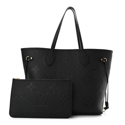 Louis Vuitton Empreinte Monogram Giant Neverfull MM Black 1 of 10