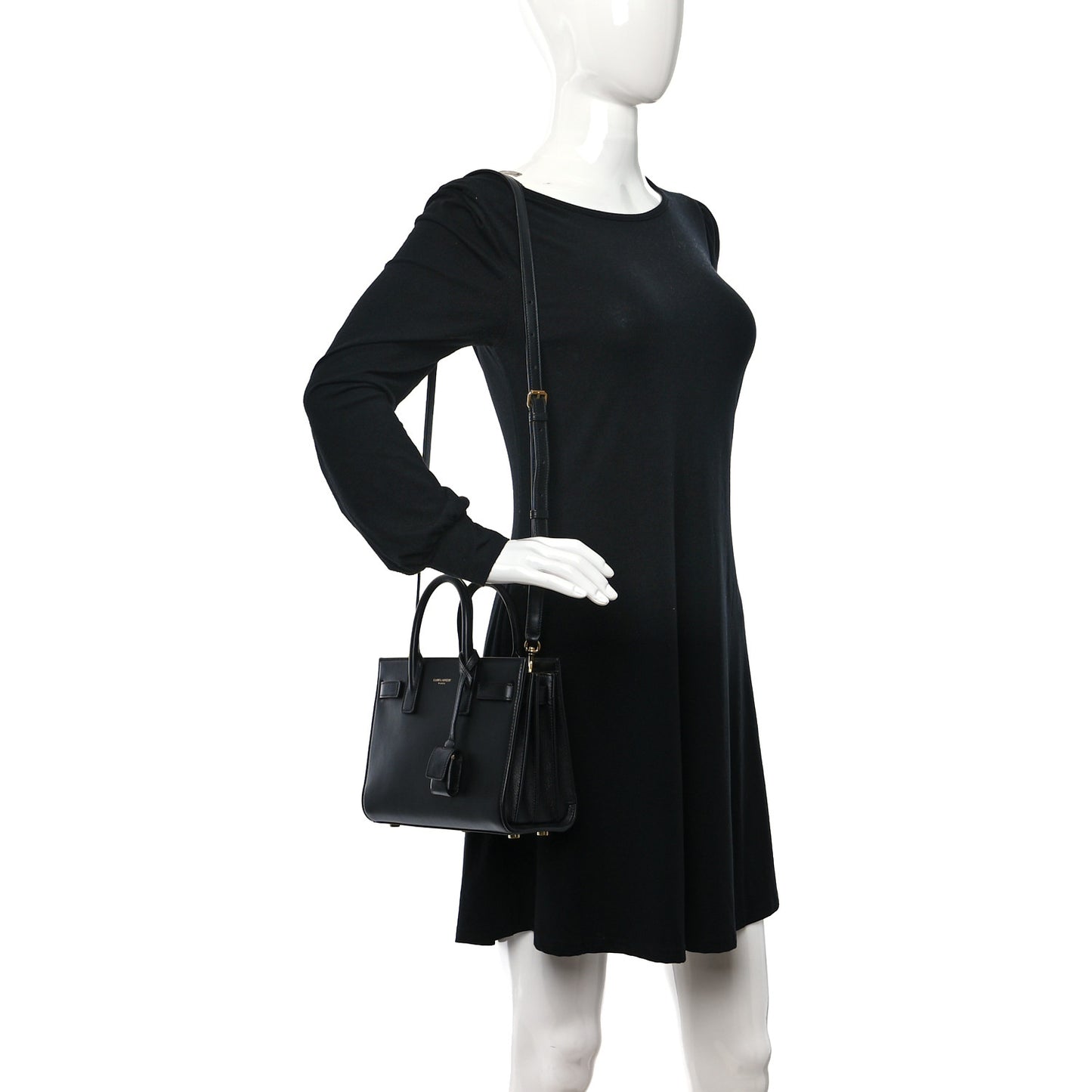 Calfskin Nano Sac De Jour Black