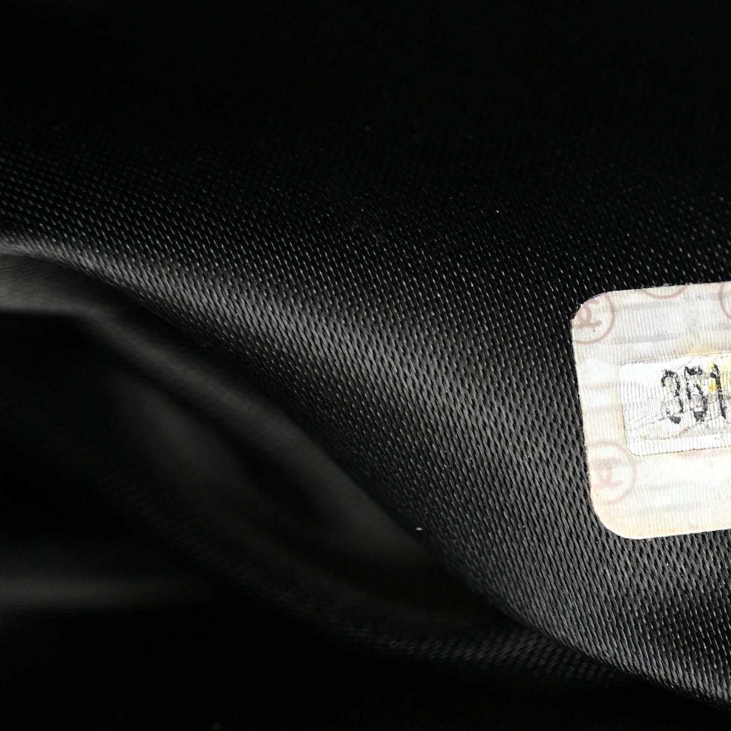 Lambskin Quilted CC Shoulder Bag Black