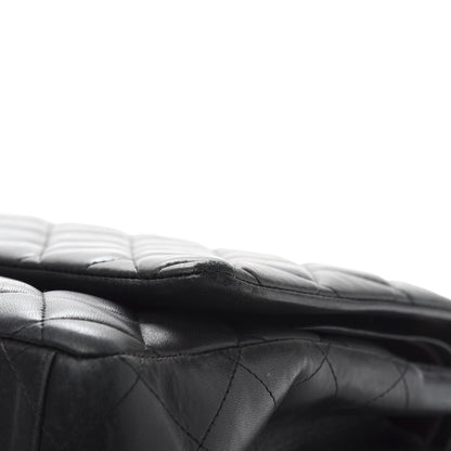 Chanel Lambskin Quilted Maxi Double Flap Black 17 of 20