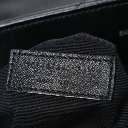 Saint Laurent Calfskin Y Quilted Monogram Medium Loulou Chain Satchel Black 7 of 10