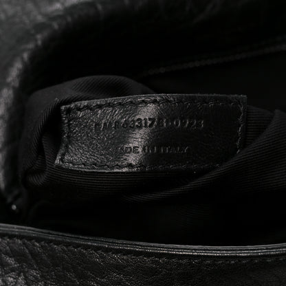 Saint Laurent Grained Lambskin Monogram Medium Niki Chain Satchel Black 8 of 11