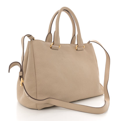 Prada Vitello Daino Tote Sabbia 3 of 14