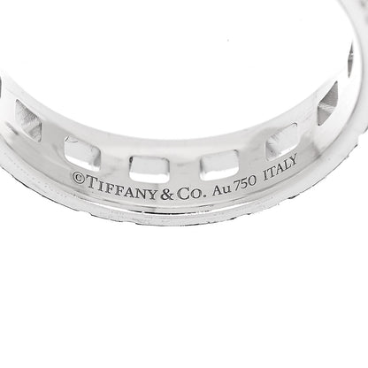 Tiffany 18K White Gold Diamond T True Wide Ring 56 7.5 4 of 4