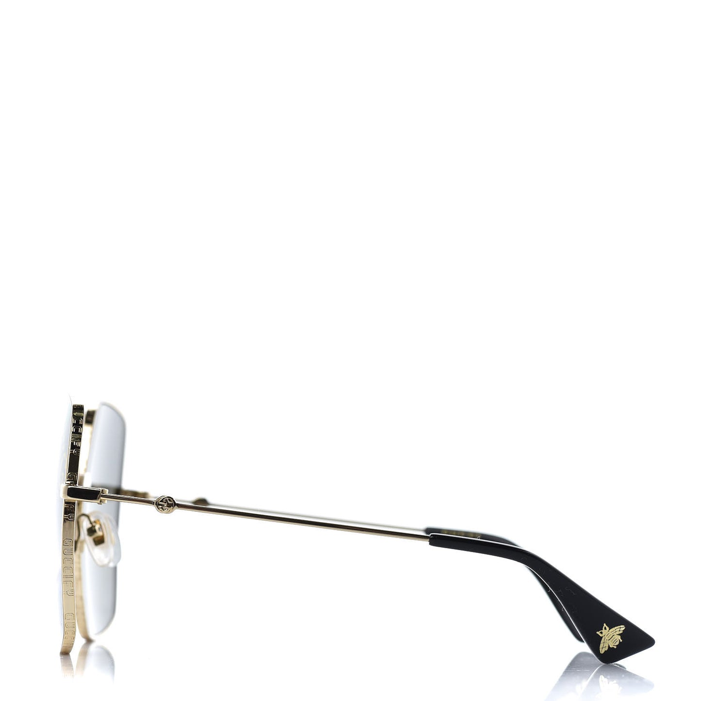 Rectangular Frame Sunglasses GG0414S Black
