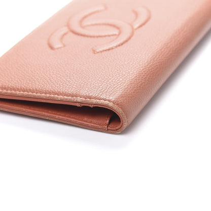 Chanel Caviar Timeless CC Yen Wallet Orange 11 of 13
