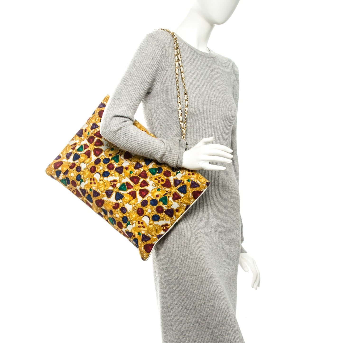 Canvas Large Jewel Tote Multicolor