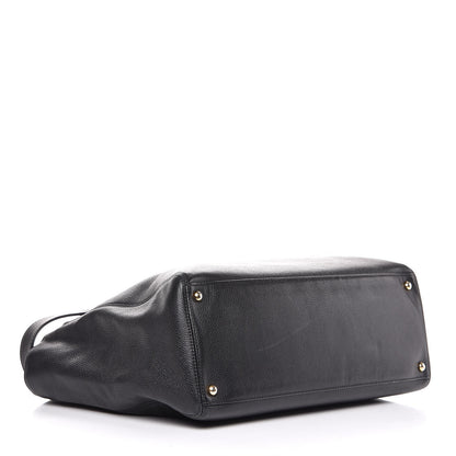 Chanel Calfskin Cerf Executive Shopper Tote Black 5 of 14