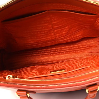 Prada Saffiano Large Galleria Double Zip Tote Papaya 4 of 13