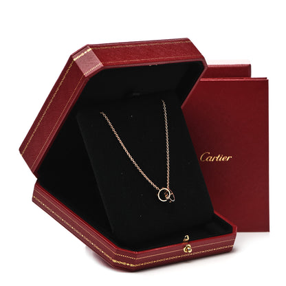 Cartier 18K Pink Gold Interlocking LOVE Necklace 6 of 6