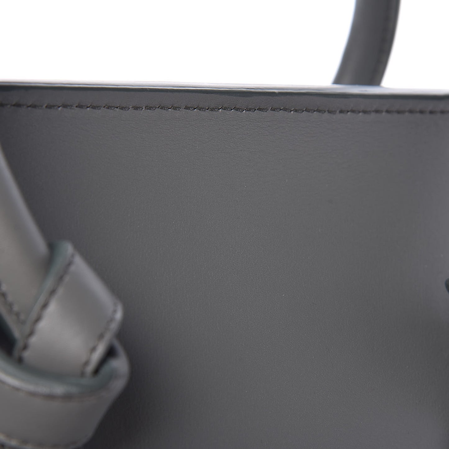Smooth Calfskin Small Tie Knot Tote Crystal Grey