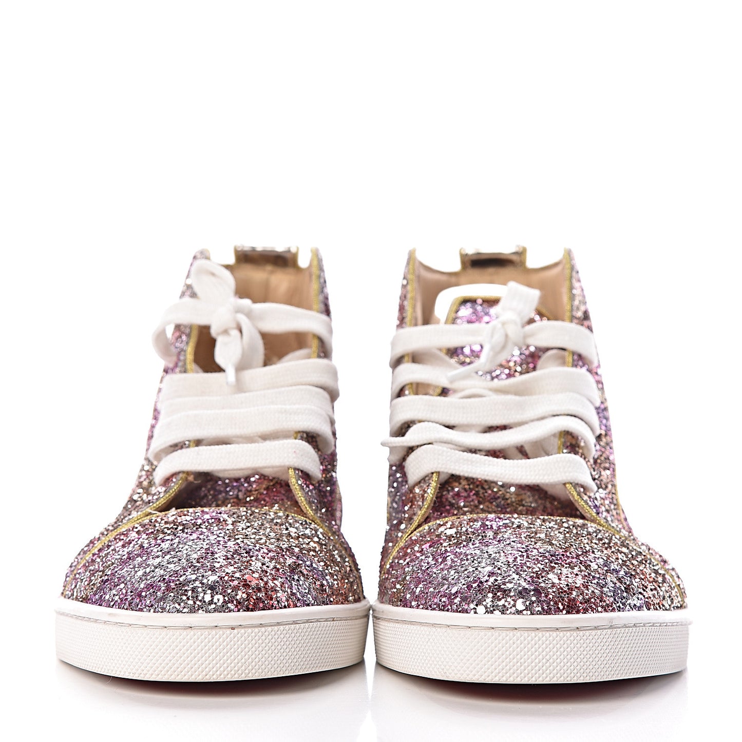 Bip Bip Glitter Womens Disco Ball Flat Sneakers 40 Rosette