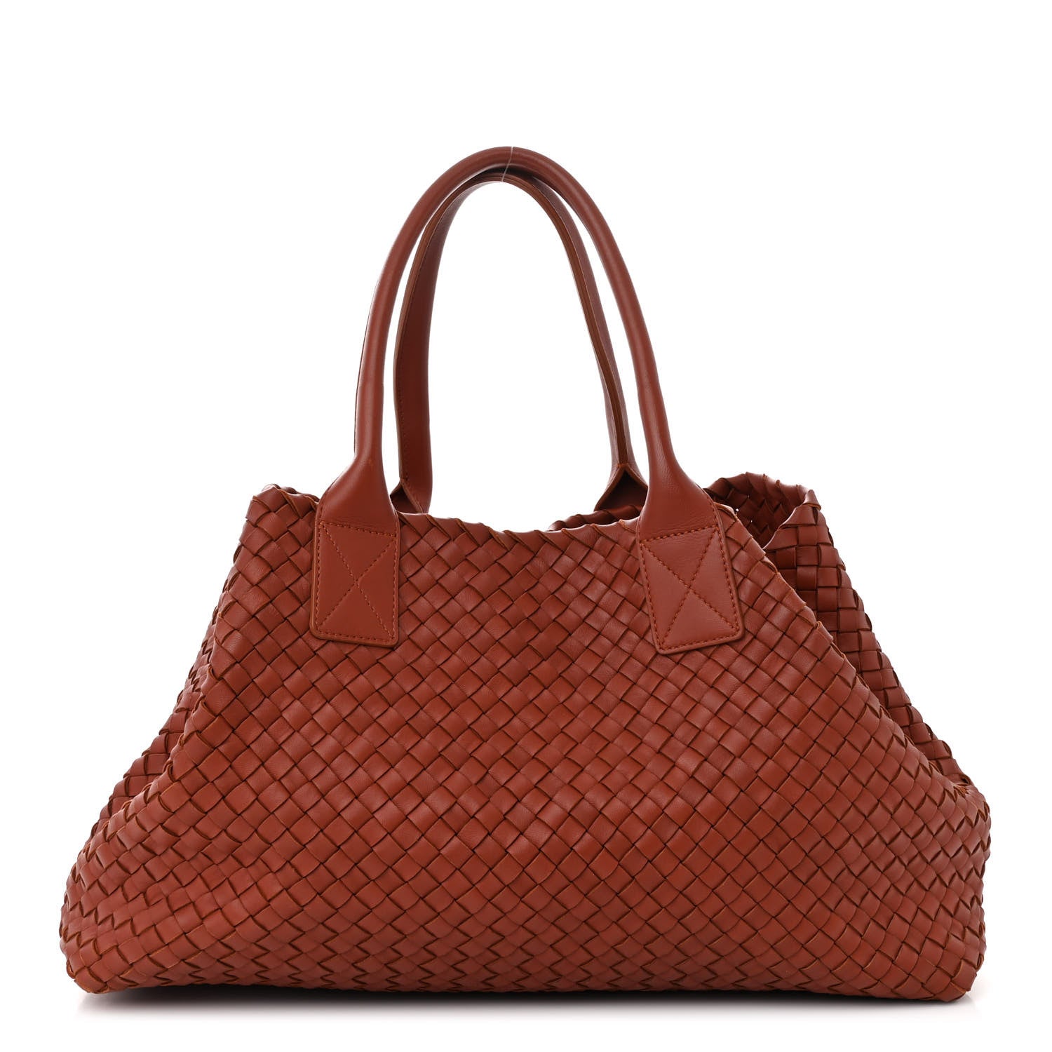 Bottega Veneta Lambskin Intreccio Medium Cabat Rust 1 of 10