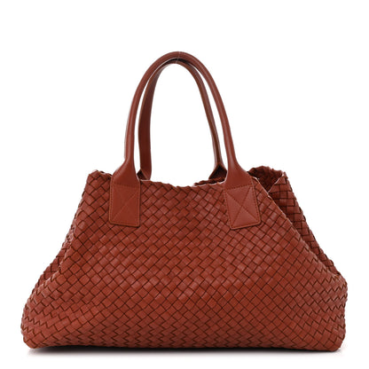 Bottega Veneta Lambskin Intreccio Medium Cabat Rust 1 of 10