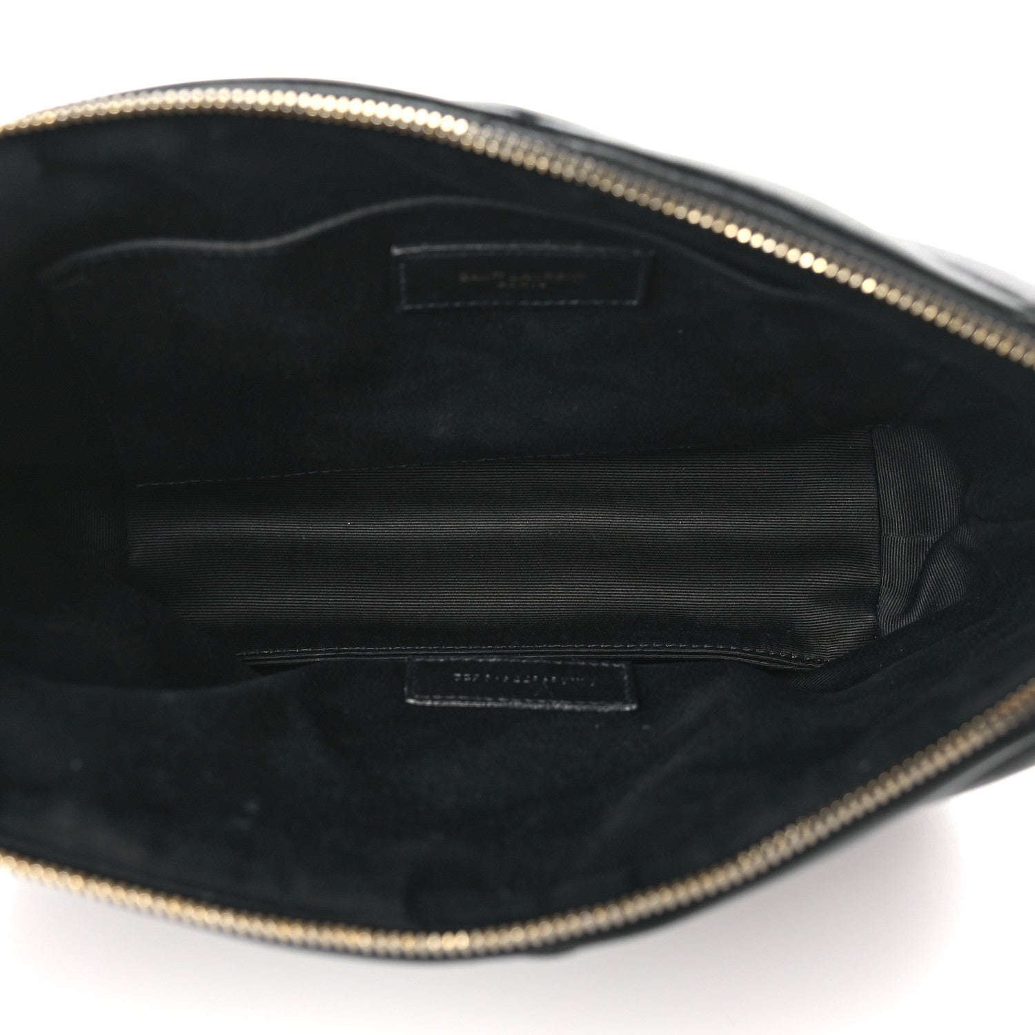 Saint Laurent Lambskin Monogram Medium Sade Puffer Pouch Black 5 of 10
