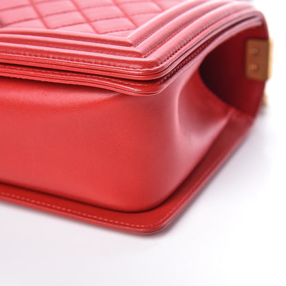 Chanel Lambskin Quilted Medium Boy Flap Red 6 of 10