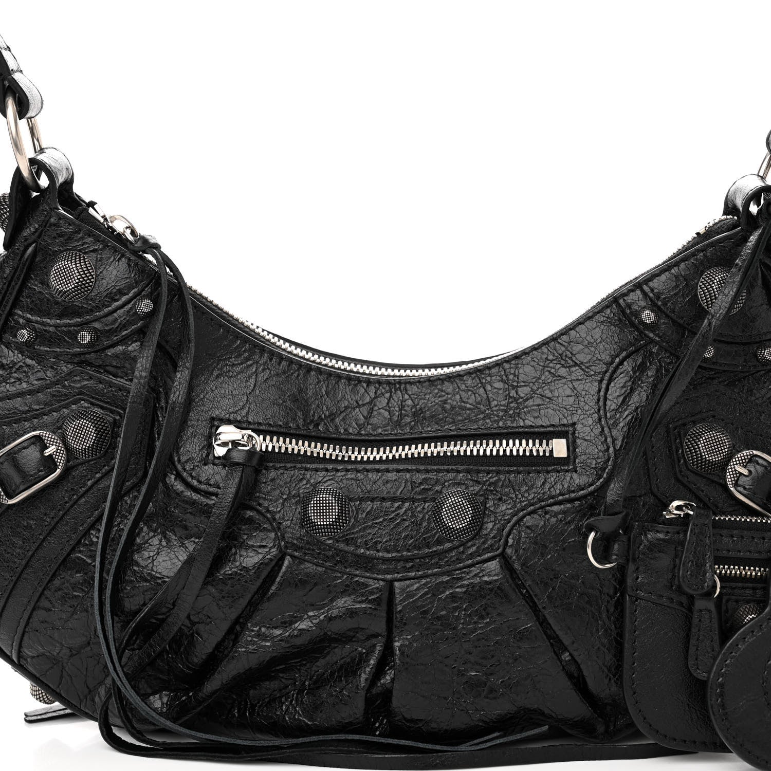 Balenciaga Agneau Arena Small Le Cagole Shoulder Bag Black 8 of 10
