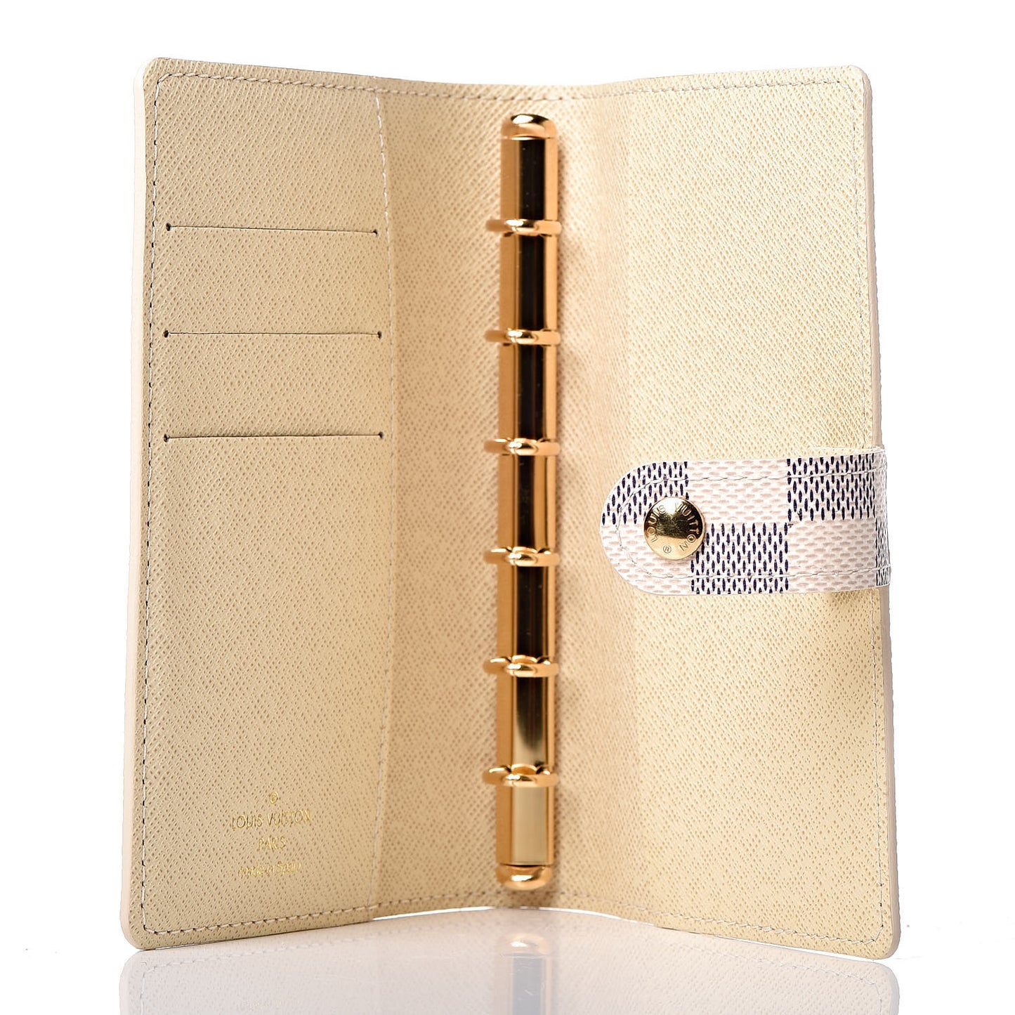 Damier Azur Patch Small Ring Agenda Cover