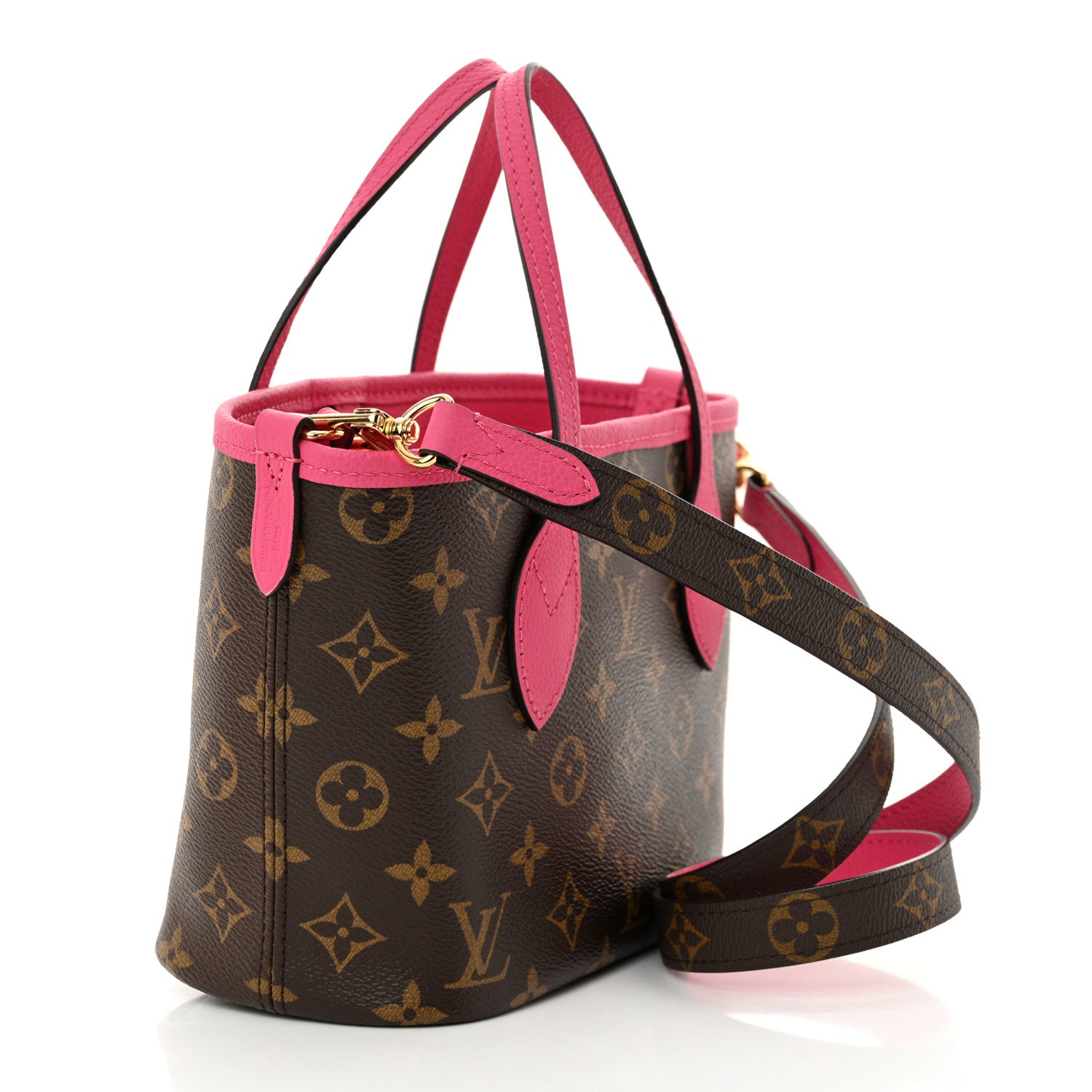 Louis Vuitton Monogram Neverfull Inside Out Bandouliere BB Rose Pondichery 4 of 12