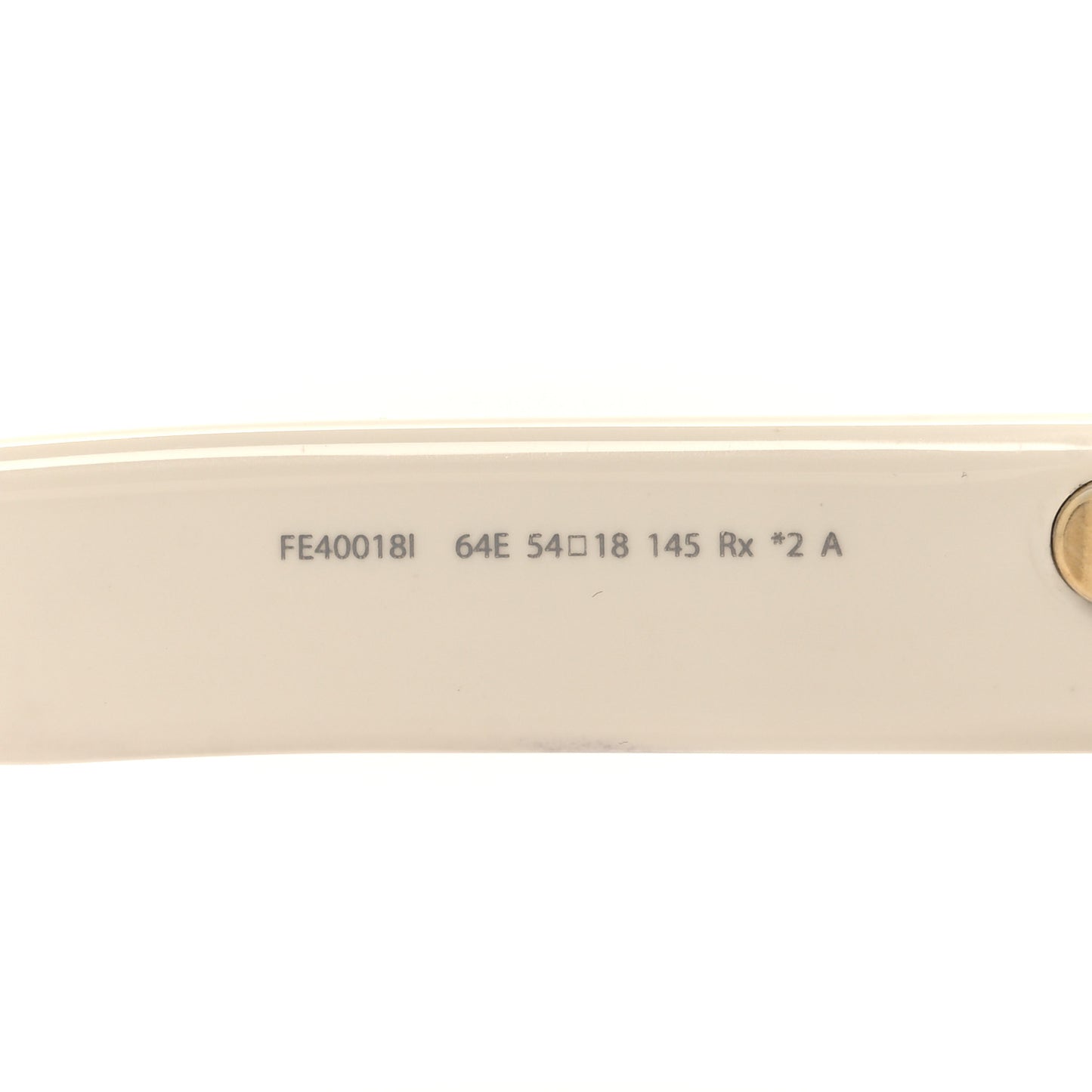 Acetate Fendi Bold Sunglasses FE40018I White