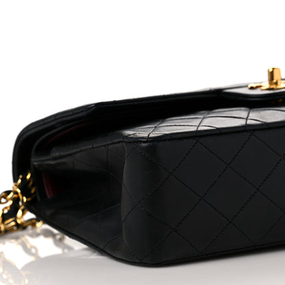 Chanel Lambskin Quilted Medium Double Flap Black 8 of 13