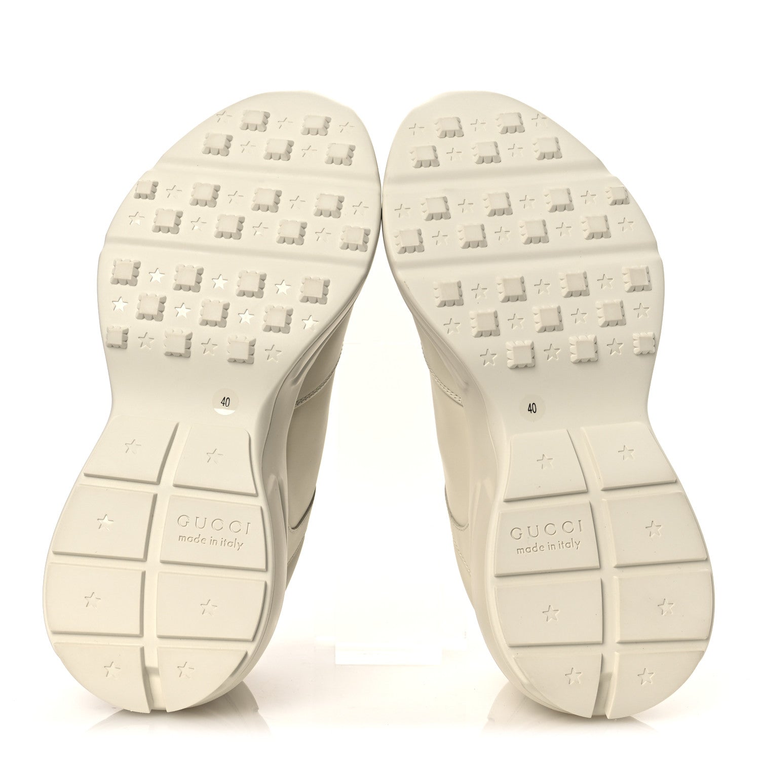 Gucci Apollo Calfskin Womens Interlocking G Rython Sneakers 40 Ivoire 7 of 12