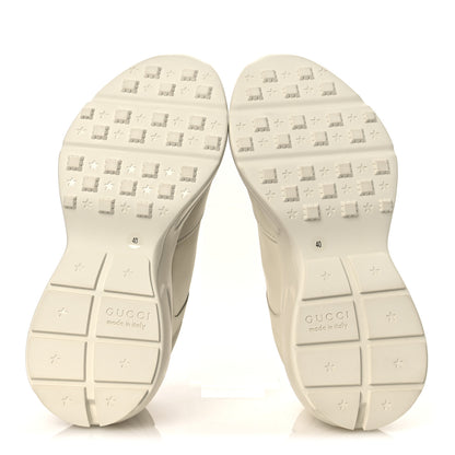 Gucci Apollo Calfskin Womens Interlocking G Rython Sneakers 40 Ivoire 7 of 12