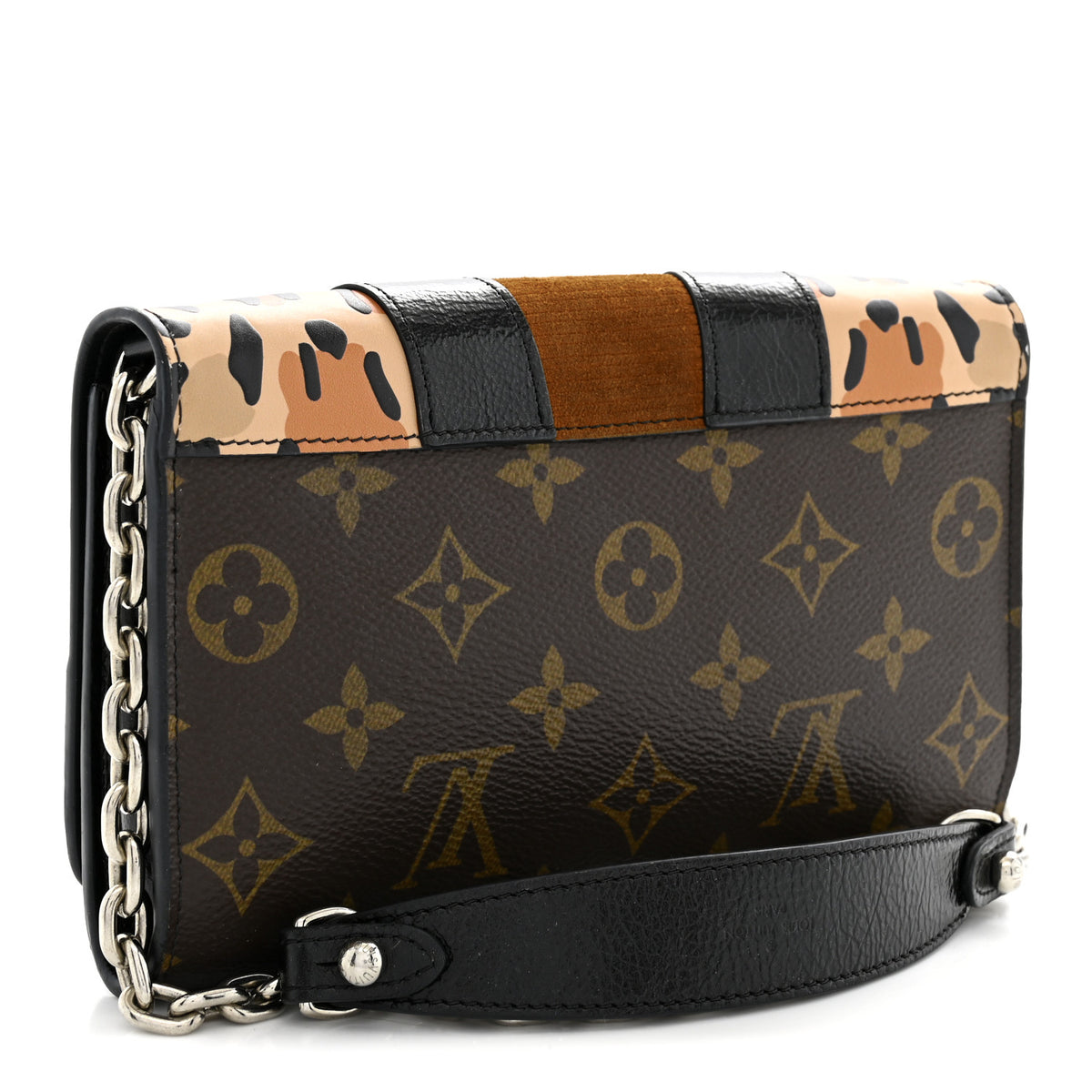 Louis Vuitton Calfskin Monogram Wild At Heart Twist Chain Wallet 3 of 15
