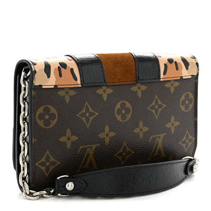 Louis Vuitton Calfskin Monogram Wild At Heart Twist Chain Wallet 3 of 15