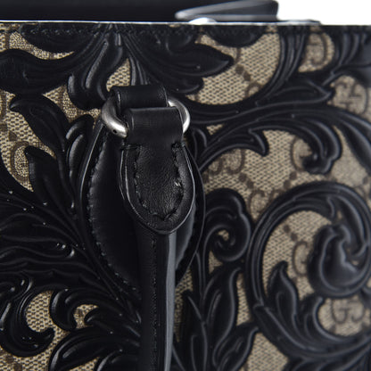 Gucci GG Supreme Monogram Arabesque Small Top Handle Bag Beige Black 11 of 11